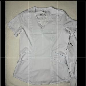 Adar Scrub Top; white new; no tags; size xs, xxs